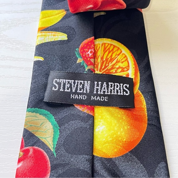 Steven Harris Novelty Fruit Patterned Tie - Picture 2 of 2